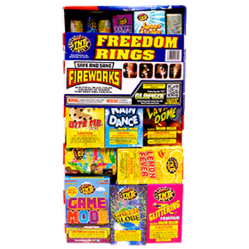 FREEDOM RINGS Firework Ground Assortments Freedom Rings