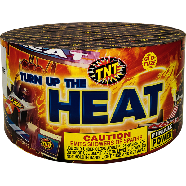 TURN UP THE HEAT 500 Gram Firework Fountains Turn Up The Heat