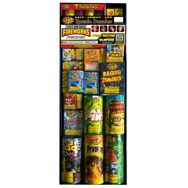 RAZZLE DAZZLER USA SS Firework Ground Assortments Razzle Dazzler Usa Ss