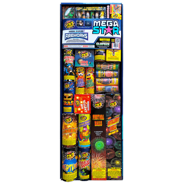 MEGA STAR - AERIAL Firework Aerial Assortments Mega Star Aerial