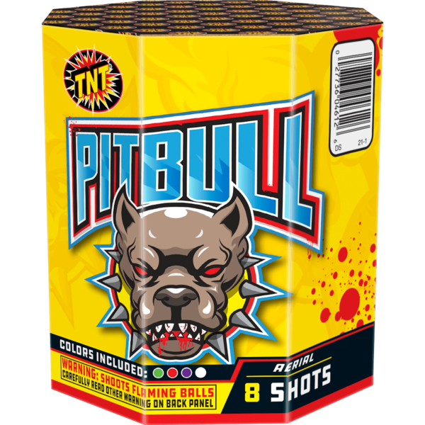PITBULL 500 Gram Firework Multi Aerials Pitbull