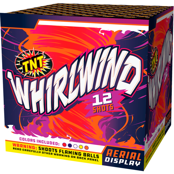 WHIRLWIND 500 Gram Firework Finale Aerials Whirlwind