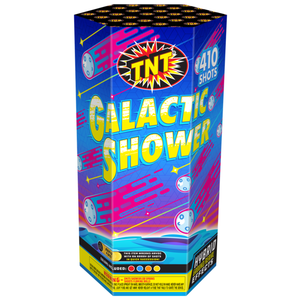 GALACTIC SHOWER Firework Multi Aerials Galactic Shower
