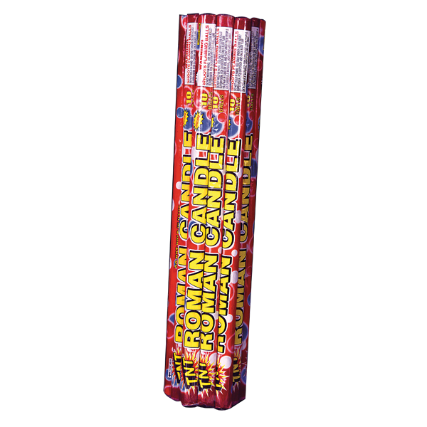 10 BALL TNT TRI PAK Firework Roman Candles 10 Ball Tnt Tri Pak