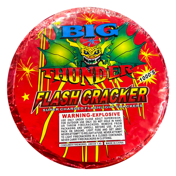 FLASH CRACKER 1000 ROLL Firework Big Thunder Flash Cracker 1000 Roll