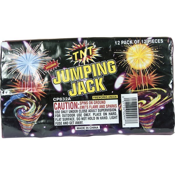 JUMPING JACKS Firework Ground Spinners Jumping Jacks