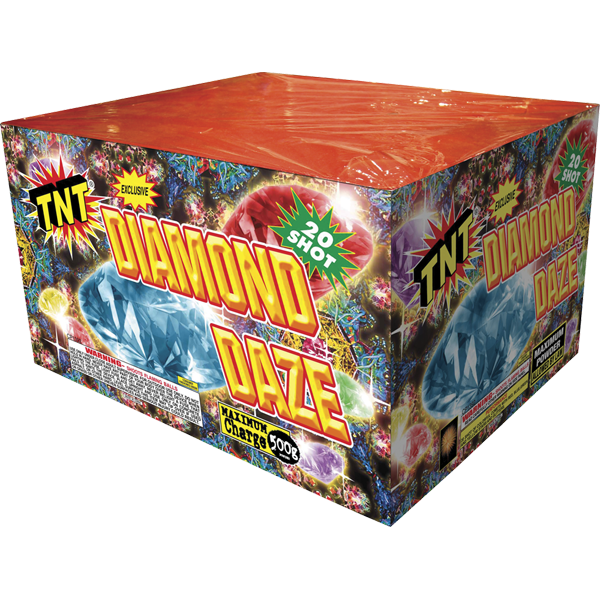 DIAMOND DAZE 500 Gram Firework Finale Aerials Diamond Daze