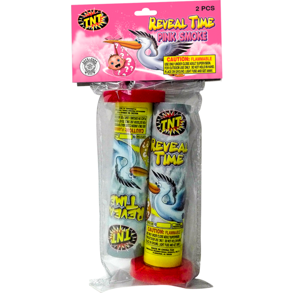 REVEAL TIME PINK SMOKE Firework Smoke Reveal Time Pink Smoke