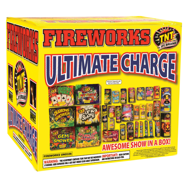 ULTIMATE CHARGE BOX Firework Ground Assortments Ultimate Charge Box