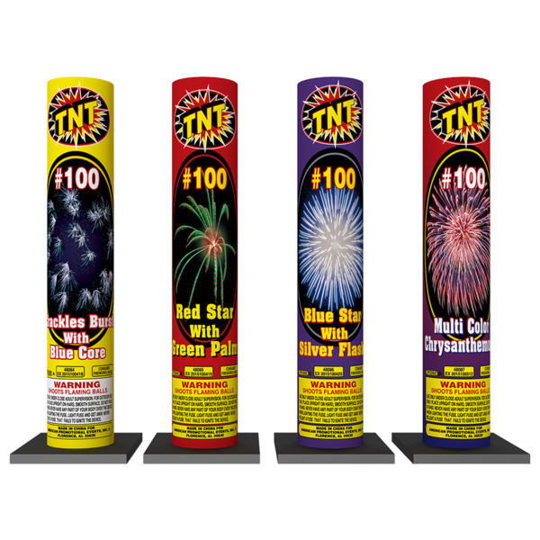 #100 ASSORTED Firework Other Aerials #100 Assorted