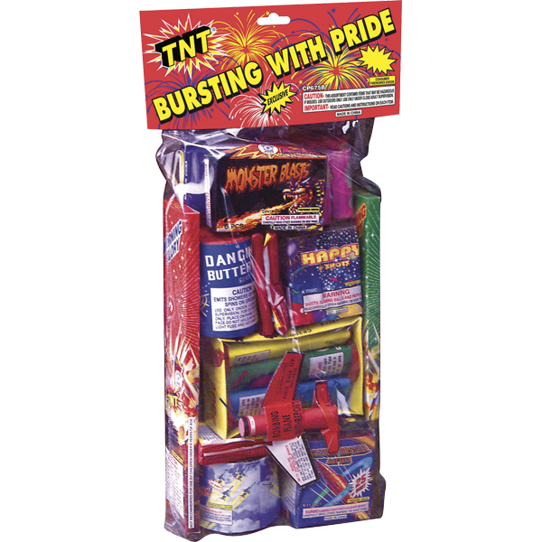 BURSTING WITH PRIDE POLYBAG Firework Aerial Assortments Bursting With Pride Polybag