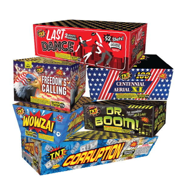 Stand/Tent XL Aerial Show 500 Gram Firework Pre-Built Shows Stand/Tent Xl Aerial Show