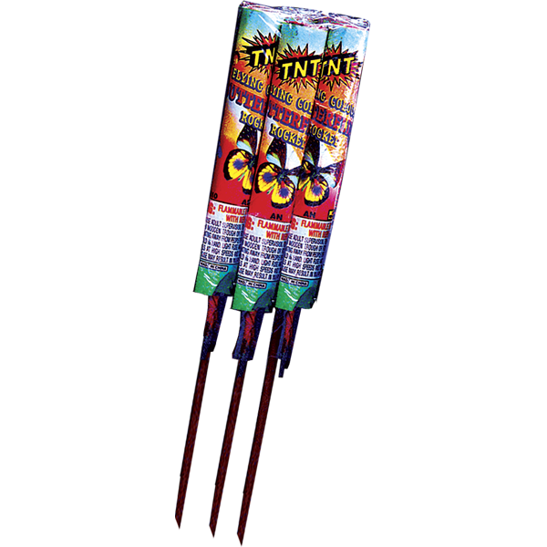 FLYING COLOR BUTTERFLIES ROCKET Firework Rockets & Missiles Flying Color Butterflies Rocket