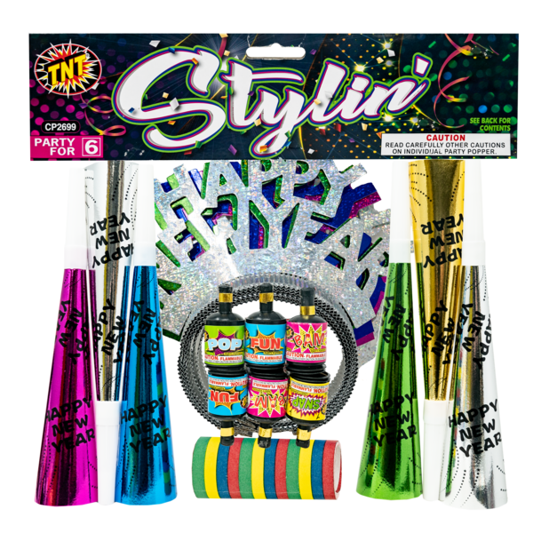 STYLIN NEW YEAR BAG Firework Novelty Assortments Stylin New Year Bag