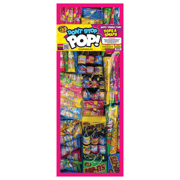 DON'T STOP THE POP Firework Novelty Assortments Don't Stop The Pop