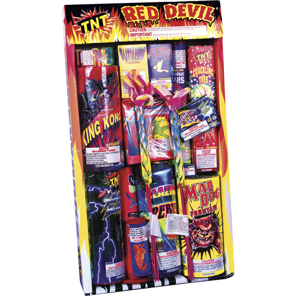 RED DEVIL TRAY - SS Firework Ground Assortments Red Devil Tray Ss