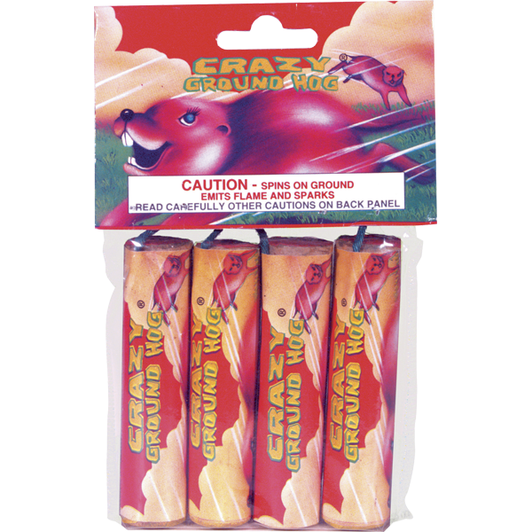 CRAZY GROUND HOG Firework Ground Spinners Crazy Ground Hog