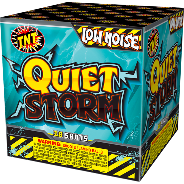 QUIET STORM 18 SHOT Firework Multi Aerials Quiet Storm 18 Shot