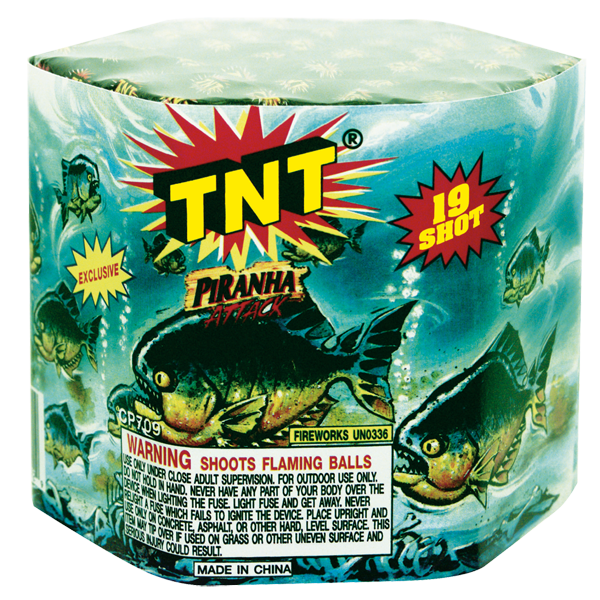 PIRANHA ATTACK Firework Multi Aerials Piranha Attack