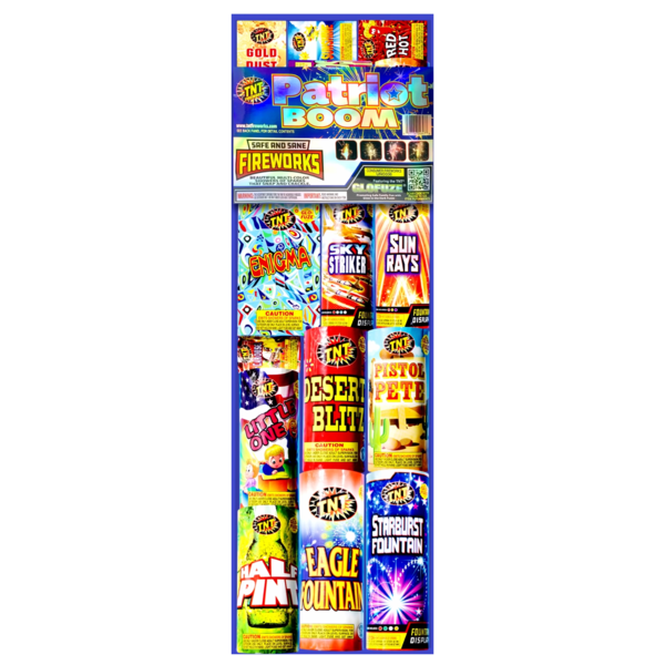 PATRIOT BOOM Firework Ground Assortments Patriot Boom