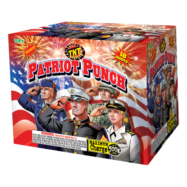 Patriot Punch 500 Gram Firework Finale Aerials Patriot Punch