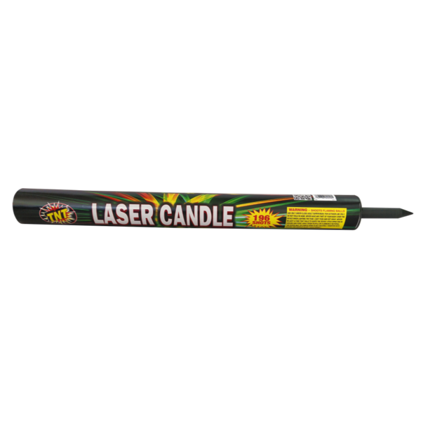 196 SHOT LASER CANDLE Firework Roman Candles 196 Shot Laser Candle
