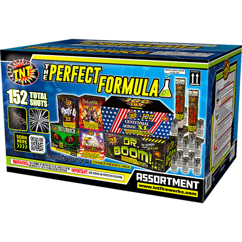 THE PERFECT FORMULA 500 Gram Firework Aerial Assortments The Perfect Formula