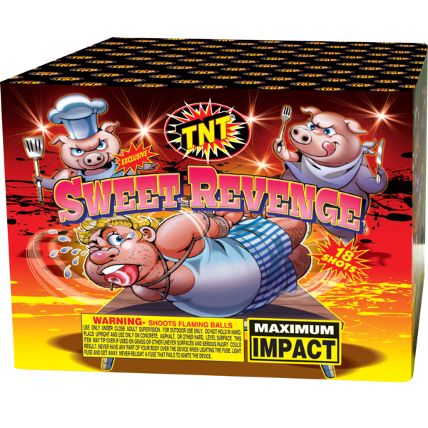 Sweet Revenge 500 Gram Firework Finale Aerials Sweet Revenge