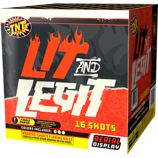 LIT AND LEGIT Firework Multi Aerials Lit And Legit
