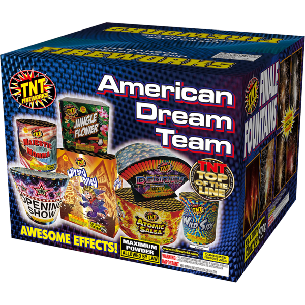 AMERICAN DREAM TEAM Firework Ground Assortments American Dream Team