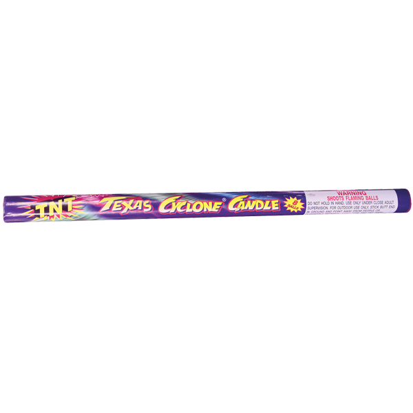 8 BALL TEXAS CYCLONE CANDLE Firework Roman Candles 8 Ball Texas Cyclone Candle
