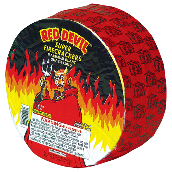 RED DEVIL 2000 ROLL Firework Firecrackers Red Devil 2000 Roll