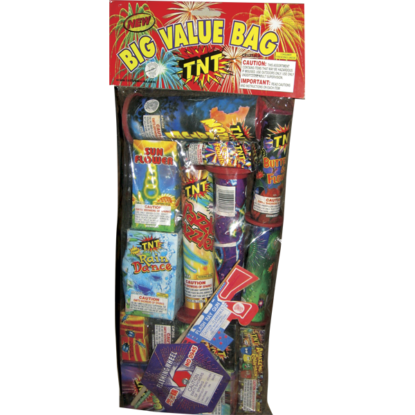 TNT BIG VALUE BAG Firework Ground Assortments Tnt Big Value Bag