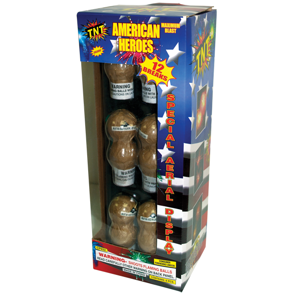 AMERICAN HEROES Firework Reloadables American Heroes