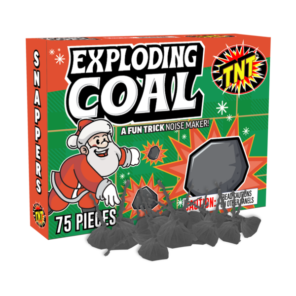 EXPLODING COAL Firework Snappers Exploding Coal