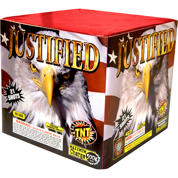 Justified 500 Gram Firework Finale Aerials Justified