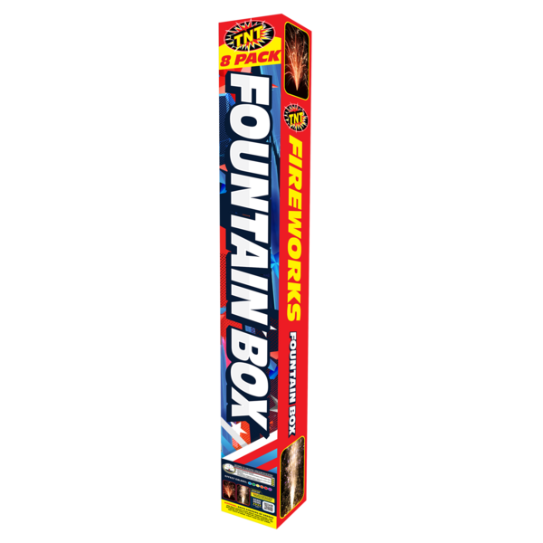 FOUNTAIN BOX 8 PACK Firework Ground Assortments Fountain Box 8 Pack