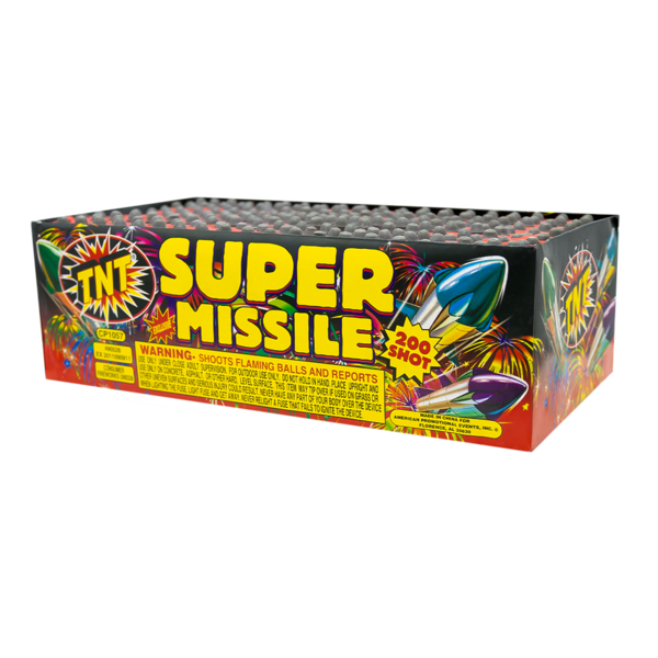SUPER MISSILE 200 SHOT Firework Rockets & Missiles Super Missile 200 Shot