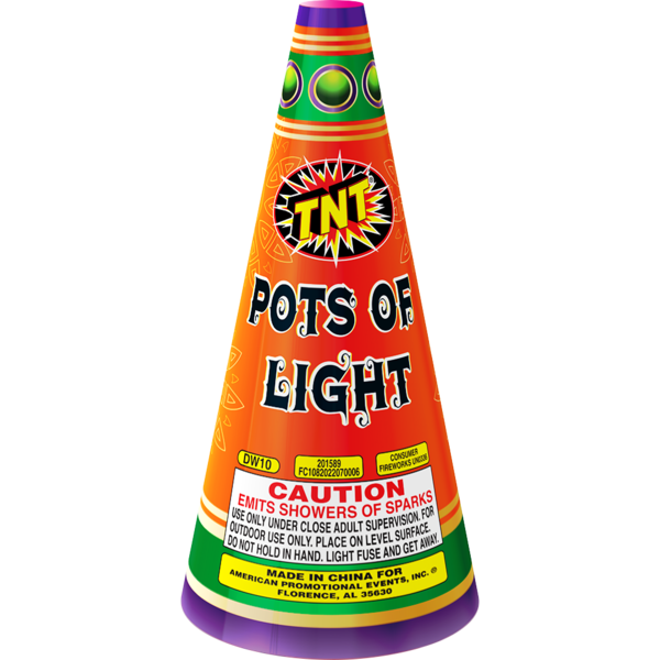 POTS OF LIGHT Firework Fountains Pots Of Light