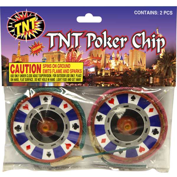 TNT Poker Chip Firework Ground Spinners Tnt Poker Chip
