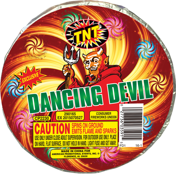 Dancing Devil Firework Ground Spinners Dancing Devil