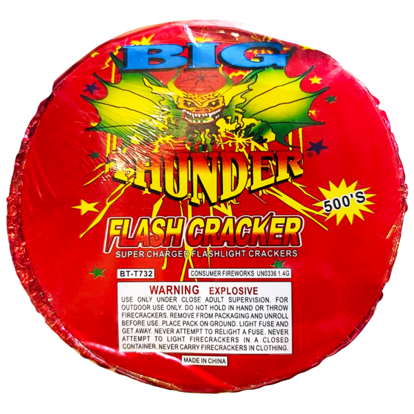 FLASH CRACKER 500 ROLL Firework Big Thunder Flash Cracker 500 Roll