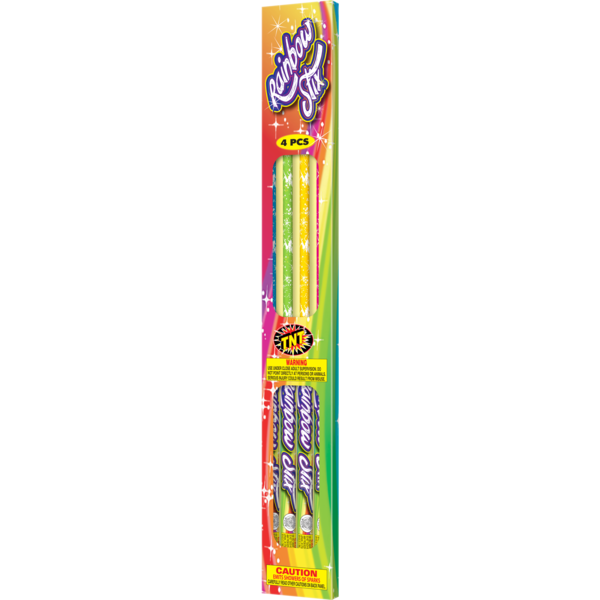 RAINBOW STIX Firework Sparklers & Handheld Rainbow Stix